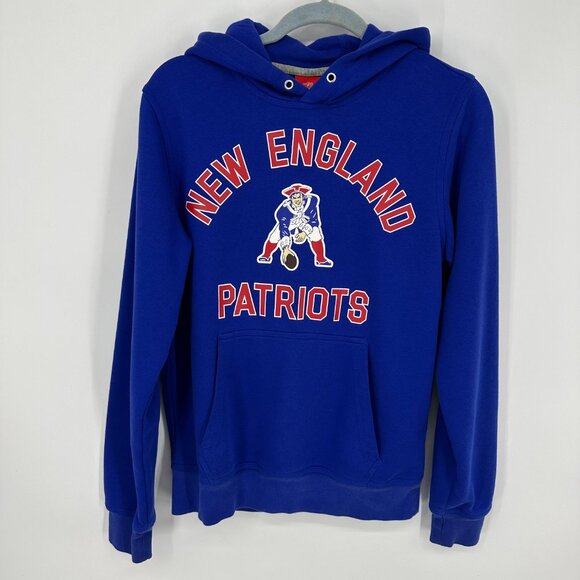 Nike Retro New England Patriots Hoodie Sweatshirt Mens Unisex NFL RARE Blue Red - Picture 1 of 10